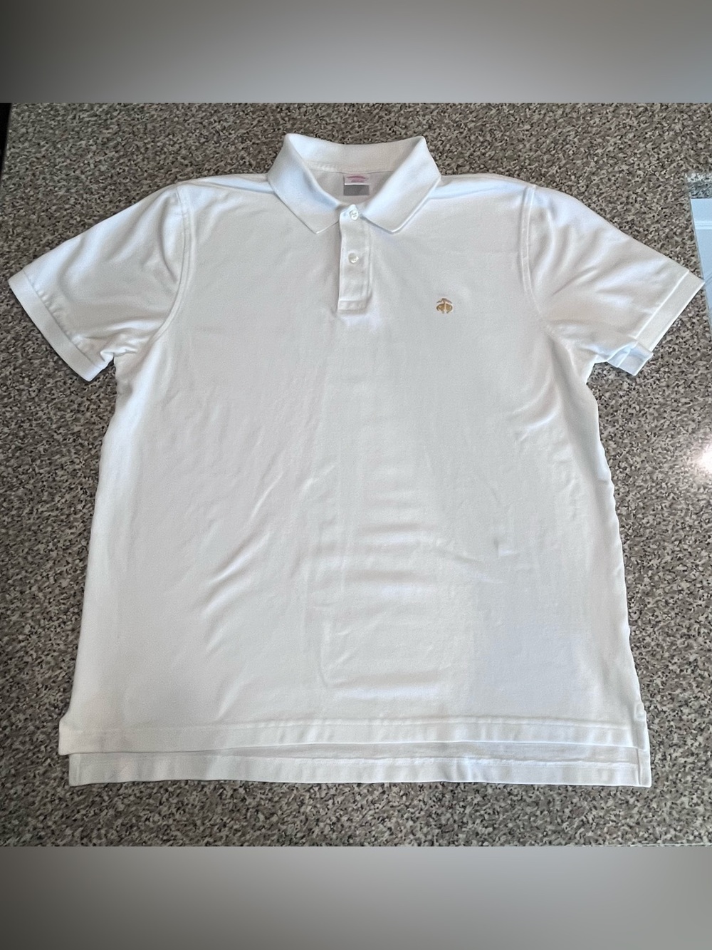 Brooks Brothers White Performance Polo Cotton Mens XL